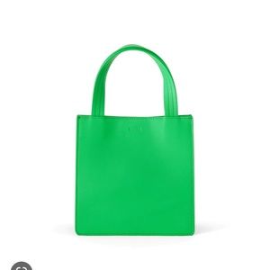 Baggu mini leather retail tote